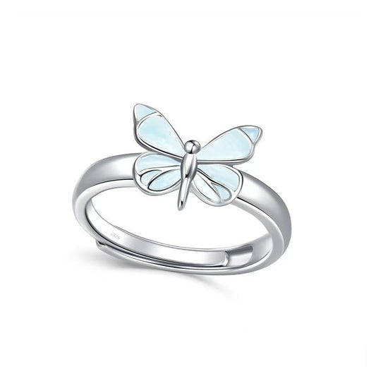 Anillo Mariposa Iluminada (PLATA 925)